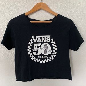Vans exclusive 50th anniversary custom crop top